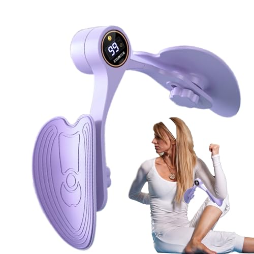 Beckenboden stärker, Oberschenkeltrainer | HIP Trainer 360-Grad-Rotationsübungsgerät,Smart Screen Display Count Count Family Fitness Muskel -Übende für Anfänger einstellbar
