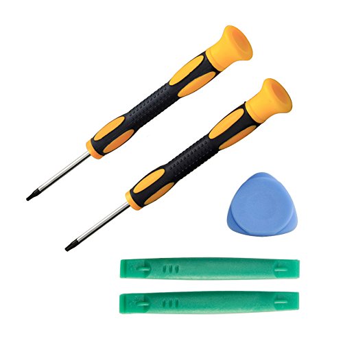 T6 Screwdriver Schraubendreher mit Elektronik Hebelwerkzeug für Xbox One Xbox 360 Controller und PS3, Schwarz, 2er-Set