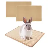 2 Stück Kleintier Grasmatten Kratzmatte für Kaninchen Tier-Kauspielzeug Kaninchen-Bett Kaninchen-Matten für Käfige Natürliche Sisalmatten für Hamster Kaninchen Meerschweinchen Frettchen