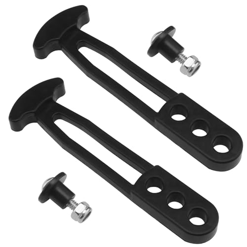EMSea 2 Stück 3 Löcher T-förmige Gummischnalle Gummi-Halteriegelband 15,2 cm Schwarzer Gummi-Boots-Teleskopleitergurt Kompatibel mit Yamaha AR SX LX