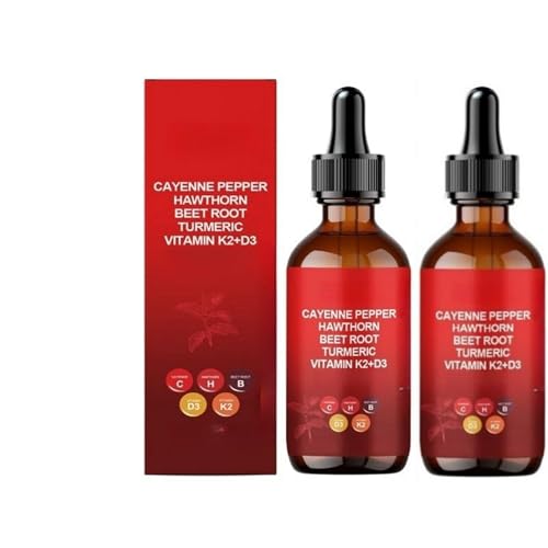 Aeluro Cayenne Drops | Aeluro Cayenne Pepper Extract, Aeluro Cayenne Pepper Drops, 60ml Natural Cayenne Pepper Liquid Drops,Gentle Formula (2)