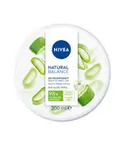 NIVEA Natural Balance Aloe Vera Allzweckcreme (200 ml), feuchtigkeitsspendende, vegane Creme mit Bio Aloe Vera, Universalcreme für Gesicht, Körper und Hände