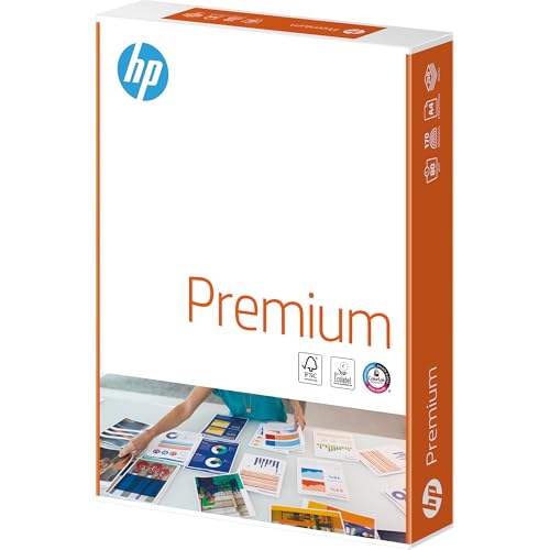 HP Kopierpapier Premium Chp 851: 80 g/m², A4, extraglatt, weiß - Intensive Farben, Scharfes Schriftbild, 250 Blatt (1er Pack)