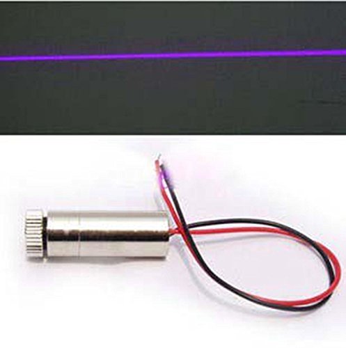 405nm 30mw Blau / Violet Laser Line Modul 120 ° w / 5V Kabel & 12x45mm