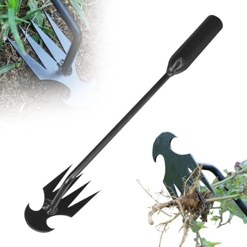 Gartengeräte, 2025 Neuestes Garten Unkraut Artefakt Entwurzelungs Werkzeug, Unkraut Entferner Gerät Werkzeuge für die Handjätung für Graben Umpflanzen (Schwarz, 29CM)