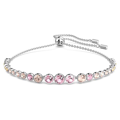 Swarovski Emily Armband, Mehrfarbiges, Rhodiniertes Damenarmband mit Kristallpavé