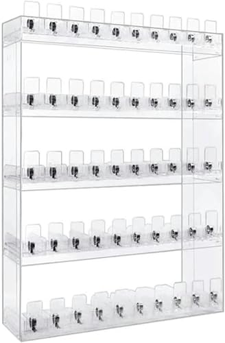SHENJIA Automatischer Zigarettenschieber-Tablett – Wandmontierte oder Arbeitsplatten-Einzelhandels-Displayhalter für Zigarettenläden und Einkaufszentren, transparente Vitrine für optimale