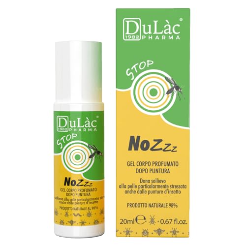 Dulàc – NOZZZ Parfümiertes Körpergel After Sting, 20 ml, 98% natürliche Formel, erfrischende Wirkung. Dermatologisch getestet