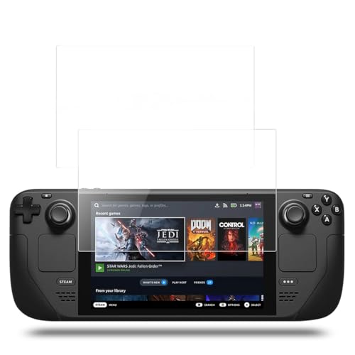 Reccisokz 2 Stück Gehärtete Folie Für Konsole Steam Deck,Steam Deck 7 Zoll,9H Gehärtete Glasfolie,Kratzfest Hd Klar
