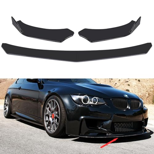 Mulcort 4 Stück Auto Front Stoßstange Lip Body Kit Spoiler Splitter ABS Stoßstange Canard Lip Splitter Universal