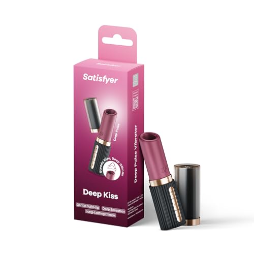 Satisfyer Deep Kiss Vibrator | Sex-Spielzeug für Frauen | Klitorisstimulation Dildo Frau | Sex-Toy für sexuelles Vergnügen | Erotischer Stimulator | Weibliche Wellness Tools | 3x10 Programme