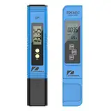 Wasserqualitätstest Meter Pancellent TDS PH EC Temperatur 4 in 1 Set für Hydrokultur, Aquarien, Trinkwasser, RO-System, Fischteich und Schwimmbad