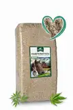 Hanfeinstreu für Kleintiere, Hühner und Pferde, 140 Liter, 100% Naturprodukt, Extrem Saugfähig, Staubarm, Geruchsbindend, Nachhaltig und Langlebig