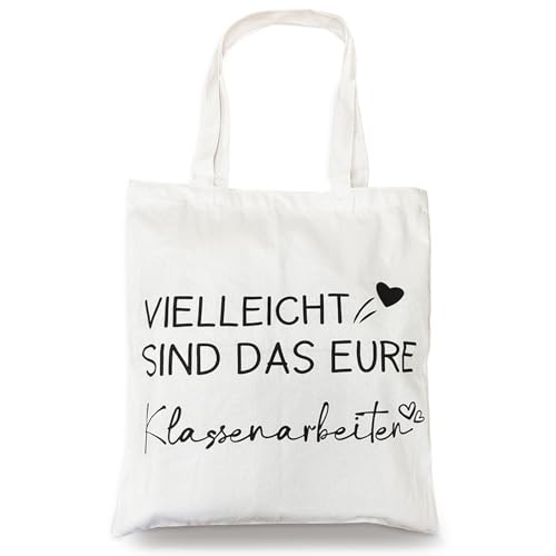 SupreLuck Lehrer Geschenk, Stofftasche Geschenk Lehrerin, Baumwollbeutel Geschenke für Lehrer, Abschiedsgeschenk Lehrerin