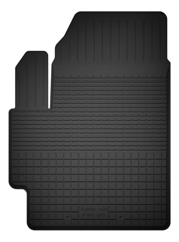 Wielganizator Gummimatte Fahrerseite passend für Daihatsu Cuore VI (2003-2007) Schrägheck | bessere Passform als universelle Matten | Schwarz | Hergestellt in Polen