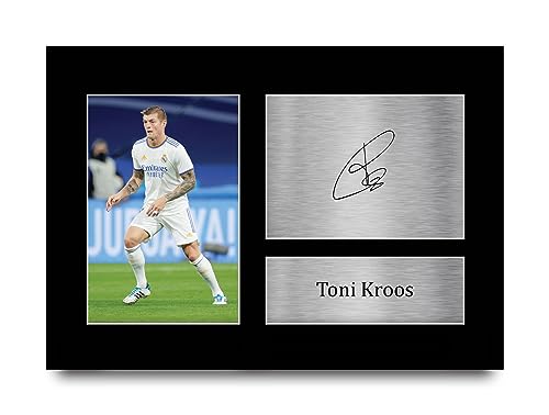 HWC Trading A4 Toni Kroos Real Madrid Geschenke Gedrucktes Signiertes Autogramm Foto für Fußball Anhänger and Fans - A4