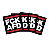 FCK AFD Sticker Paket (30, 50,100, 300 oder 500 Stück) 7,4 x 7,4cm