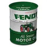 Nostalgic-Art Retro Spardose, 600 ml, Fendt – All Season Motor Oil – Geschenk-Idee für Traktor-Fans, Sparschwein aus Metall, Vintage Blech-Sparbüchse