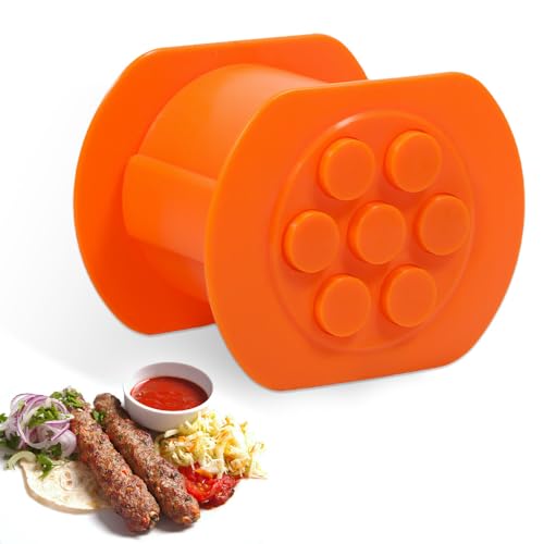 Anicy Cevapcici Presse - Cevapcici Maschine, 7 Löchern Hot Dog Maker, Manual Cevapcici Maker für Hausgemachte Würste