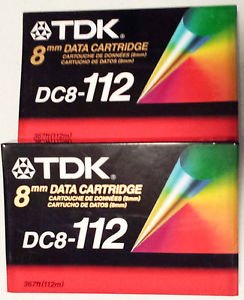 TDK DC8–112 NEU VERSIEGELT 8 mm 2,5 GB DC8–112 Media Data Tape Kartusche (dc8112), NEU