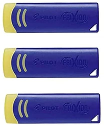 PILOT FriXion Radiergummi, Blau, 3 Stück