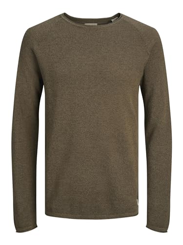 JACK & JONES Male Strickpullover Einfarbig Strickpullover