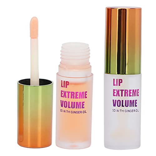 2 Pcs Lip Plumper, NatüRliches Make Up Lipgloss Pflanzenextrakte Plumping Lip Serum Lip Care Lip Plump Serum Kit Lip Plumper Tag und Nacht Lip Gloss Lip Enhancer