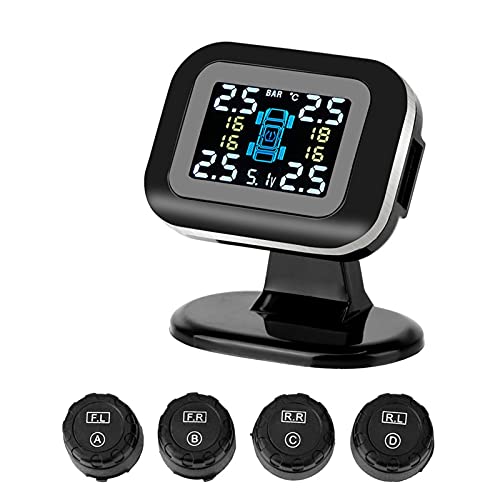 Reifendruck Kontrollsystem Mini-Autoreifen-Drucküberwachungssystem USB-Display Wireless Auto-Sicherheitssysteme mit einem externen Sensor von 4 PCs