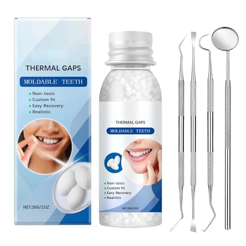 Zahn Reparatur Set,Temporary Tooth Repair Kit,Zahnkleber füR ZäHne,Zahnersatz Selber Machen Zahnkleber füR,ZäHne Provisorischer Zahnzement KüNstliche ZahnfüLlung Zum mit Oralen Werkzeugen