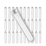 Laborgeräte 5PCS PET 40ml Transparent Kunststoff Reagenzglas Flasche Candy Testontainer Badesalz Rohr mit Aluminium Schraubdeckel