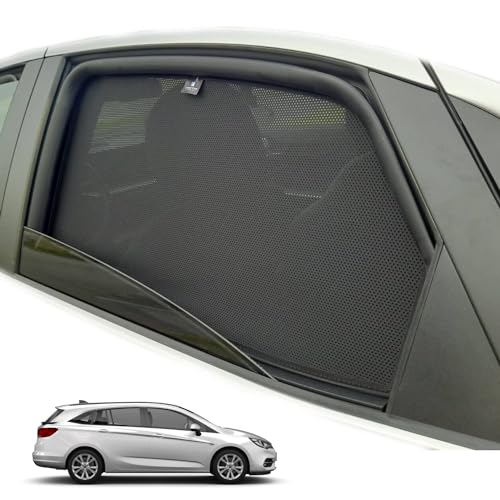 XTRM-CAR Sonnenschutz Blenden für Opel Astra K Kombi Bj. 2015-2021 ideal angepasst, Höhste Qualität UV-Schutz und Hitzereduktion (Komplettes Set)