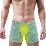 WKAYsIV O Unterwäsche Herren atmungsaktiv, atmungsaktiv, für Sport, Verschleiß, Bein-Booty-Hose Herren Boxershorts Kariert (Green, XL)