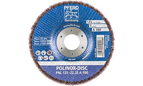 Pferd 44692261 Polinox Schleifdisc PNL-Ø 125 mm, Breite: 20 mm, RPM: 3.800-Korngröße: 100