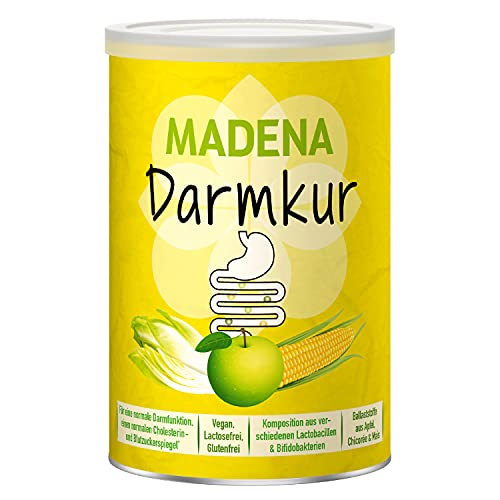 MADENA Darmkur, Inulin, Apfelpektin, resistente Stärke, Bifidobacterium breve, Bif. lactis, Lactobacillus casei, Lactobacillus gasseri, Lactobacillus plantarum, Lactobacillus rhamnosus, Pulver