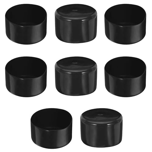 Gummi-Endkappe, 80 mm Innendurchmesser, runde Rohrbolzenkappe, Schutzabdeckung, Gummi-Endkappe, flexibler Fleckschutz, PVC-Kappe für Rohre, Zaun, Rohrpfosten, Möbel, Geländer (BK)