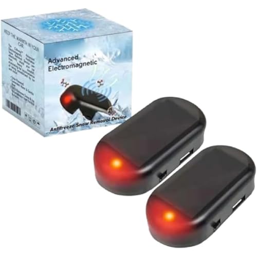 2PCS Auto-Interferenz-Anti-Frost-Gerät,Elektromagnetisches Antifrost,Tragbare Kinetische Molekularheizung,Elektromagnetische molekulare Störung Frost- und Schnee-Entferner,Frostschutz-Auto-Gerät