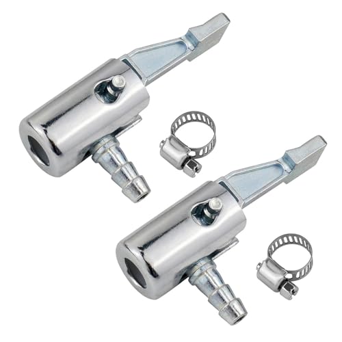 YIBOZI Lieferumfang: Pumpendüsenadapter, 6,35 mm (1/4 Zoll) Verriegelung auf allen Metall-Luftspannern, Luftkompressor, tragbarer Reifenfüller, Spannfutter, Schlauchende mit Anschlüssen