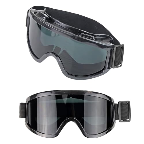 W WIDMANN MILANO Party Fashion - Skibrille, Snowboard Brille, Accessoire für 80er Jahre Faschingskostüme, Schwarz