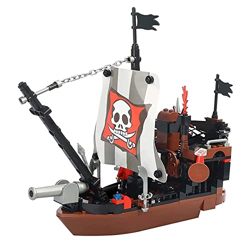 COGO Piratenschiff Bausteine Piratenschiff Spielzeug Bauspielzeug für Piraten Geschenk für Jungen und Mädchen, Lernspielzeug für Kinder ab 6 Jahre 167 Teile