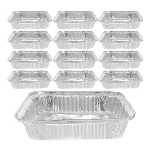 Yardwe 30 Stück Backformen Aus Aluminiumfolie Quadratische Folienformen Für Kuchen Und Törtchen Einweg-folienschalen Leicht Einfach Zu Reinigen