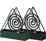 Bimhayuu Mosquito Coil Holder Tragbar Moskito Spulenhalter Mückenspirale Halter Metall Räucherspiralen Halter Beweglicher Moskito Spulenhalter Mückenspirale Behälter für Indoor-Outdoor (2 STK)