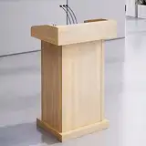 vhdurike Holzpodium, Premium-Kirchenkanzel, Schulrednerpult, 111,8 cm hoch, Hostessenständer, bodenstehende Podien, Empfangstisch für Büro, Konferenz, B