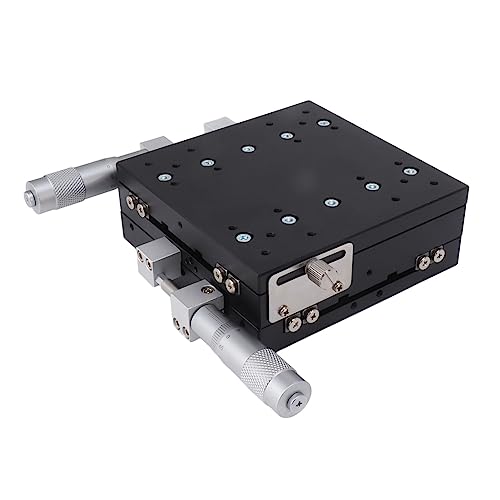 High Accuracy XY Linear Stage Manual Sliding Platform with Micrometer Adjustment for Optical Instruments and Positioning Tasks Compact and Robust Aluminum Alloy