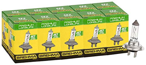 Brehma 90369 10X Premium Longlife H7 Halogen Autolampe 12V 55W