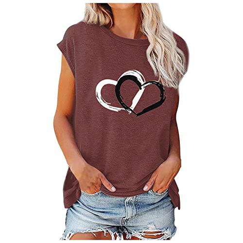 Shirt Damen Elegant, of The Damen T-Shirt Sommer Top Cropped Italia Poloshirt Modische T-Shirts T Shirt Oversized Damen Long Tops Für Outfitters Corset Top Basic Shirts Sexy Tops (1-Wein,3XL)