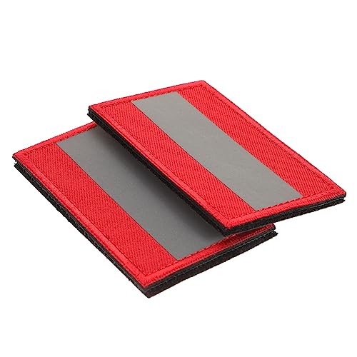 MUELODSIC 2Stücke Reflektierender Sicherheitspatch Selbstklebender Kleidung Patch für Rucksack Dekorativer Armband Patch Kostümzubehör für Schneidergeschäft und Kleiderladen