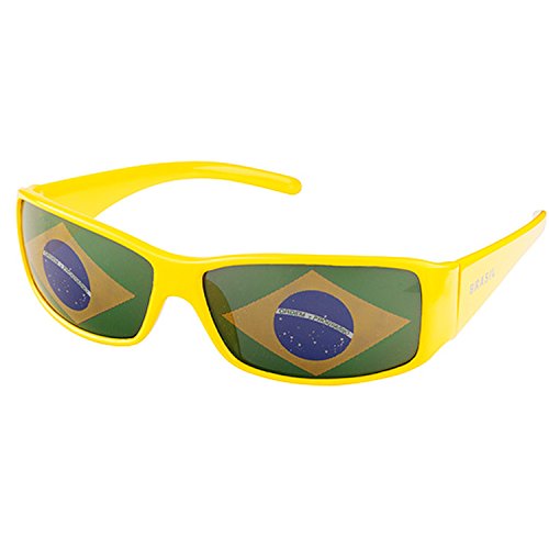 Taffstyle Sonnenbrille Brille Fahne Fussball EM WM Länderflagge Augen Fanartikel Land Flagge Frauen Männer Kinder Basketball Handball Mitgebsel Brasilien