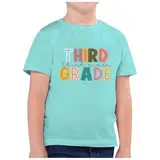 Freizeit Mädchen T-Shirt für Schulsaison Sommer Kindermode, Schulanfang, Bedruckt, Rundhalsausschnitt, kurzärmelig, lässiges T-Shirt (10) Basic T-Shirt mit kurzen Ärmeln Solid (Mint Green, 4-5 Years)