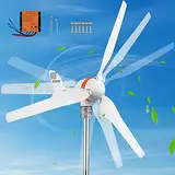 VEVOR Wind Turbine Generator, 12V/AC Wind Turbine Kit, 400W Wind Power Generator with MPPT Controller 3 Blades Auto Adjust Windward Direction Suitable for Terrace, Motor Home, Chalet, Boat, Weiß