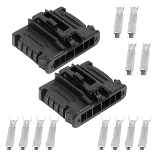 Yuiturt 2 Stück Rücklicht Kabelbaum Stecker 6Pin mit 12 Anschluss-Terminals, für Peugeot Citroen Kfz-Lampenfassung Buchse 12V 98821-1061, Faisceau Électrique